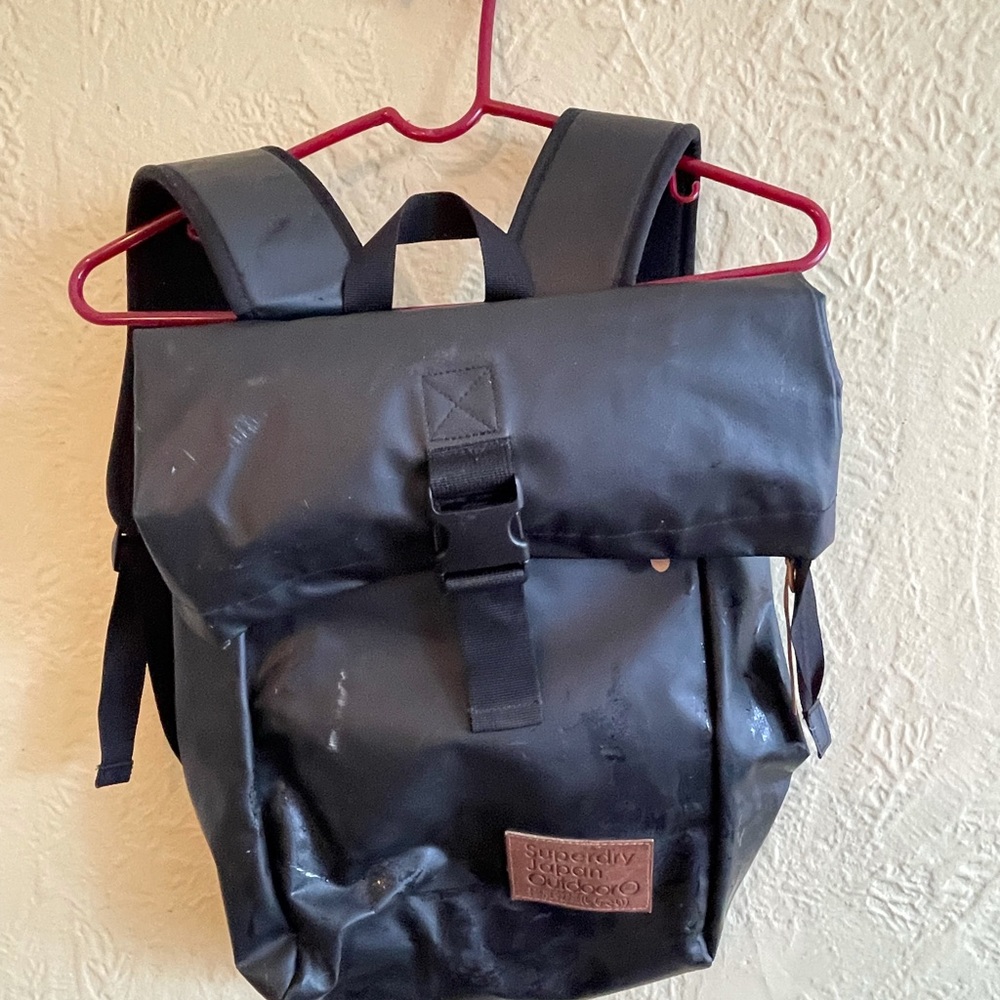 Super dry Japan Outdoor waterproof black backpack